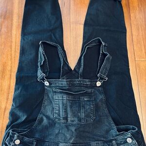 Torrid Straight Black Denim Overalls